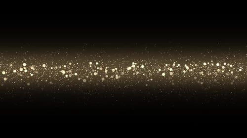 Golden Glitter Particles Shimmering Stream Background Animation