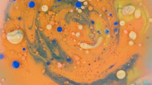 Abstract Colors Swirling in a Fluid Motion