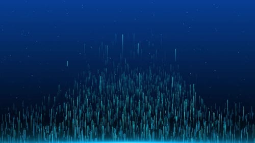 Digital Particle Wave and Light Abstract Background Futuristic Cyber Medical Business Engineering