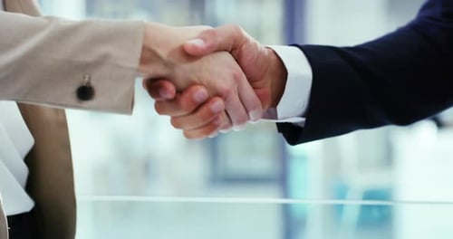 Business Handshake Symbolizing Agreement in the Office