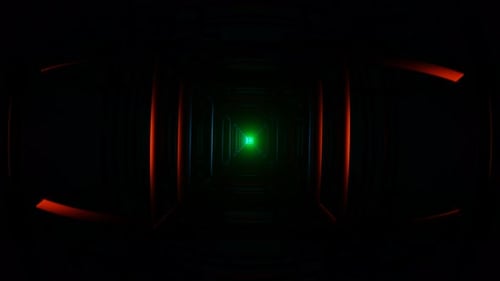 A Vibrant Display of Pulsating Neon Lights in a Hypnotic VJ Loop