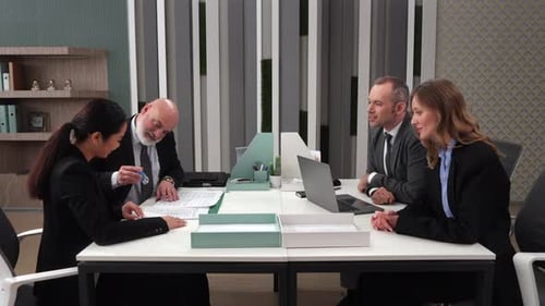 Paperwork Checking Document Business Partners Signing Contract Agreement