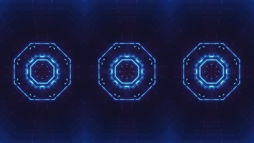 Glowing Light Corridor Background
