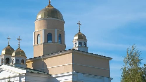 Orthodox Church Against Turquoise Sky