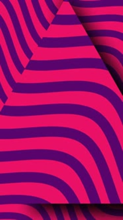 3D Animated Symmetric Geometric Ornament Background