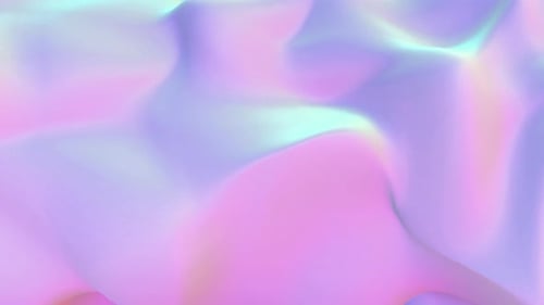 Pastel Abstract Flowing Holographic Waves Seamless Background
