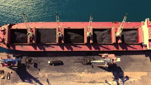 Loading Coal at the Port, Export