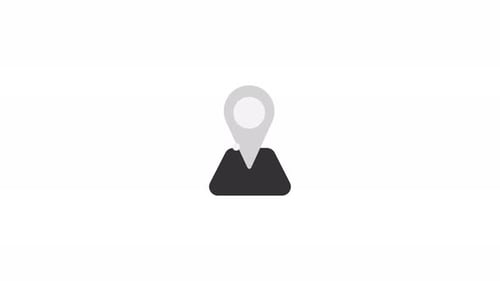 Navigation Pin Animated Logo Element