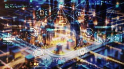 City Entwined with a Digital Web of Financial Flows