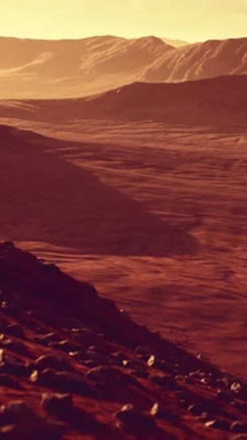 Beautiful Sand Dunes in the Sahara Desert at Sunset