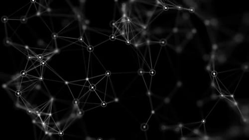 Digital network background with data points