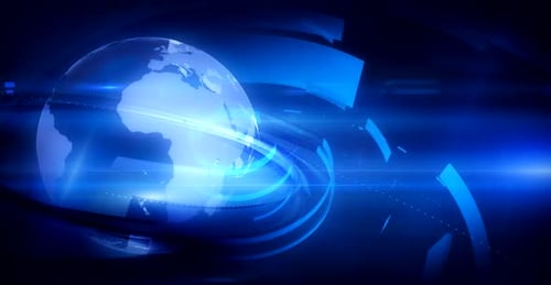 Animated Modern 3D Earth Globe Broadcast Background