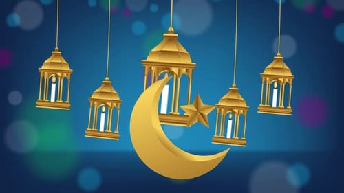Ramadan Kareem Happy Eid Mubarak Hintergrund 1080p H264