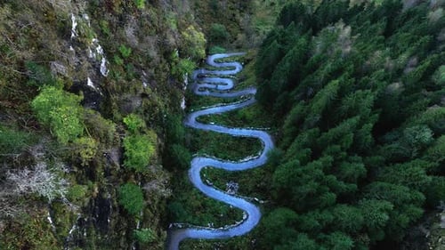Winding Road: View from Above