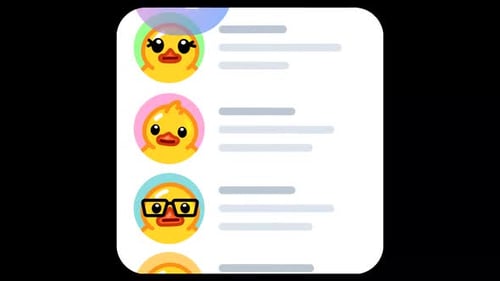 Messages animated emoji