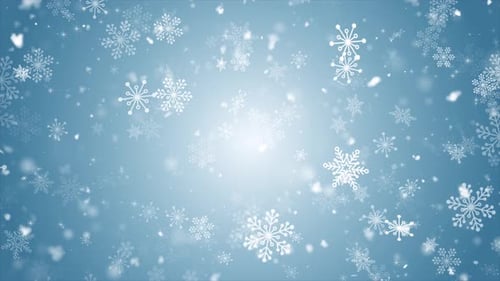 Christmas Snowflake Background Loop V2