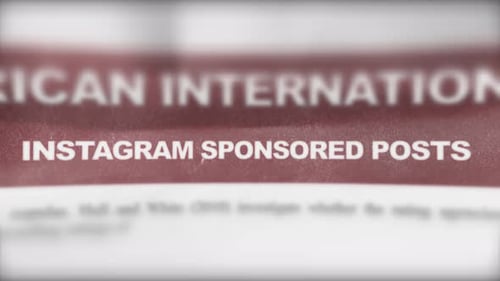 Instagram Sponsored Posts Breaking News Photoreal Newspaper