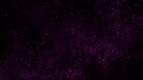 Abstract Glowing Purple Particles Moving Background Loop