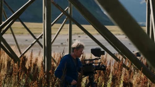 Filmmaker On A Field Of Curly Dock Recording