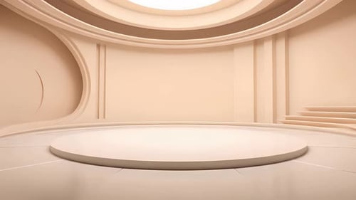 Modern 3D Virtual Stage Background for Presentations