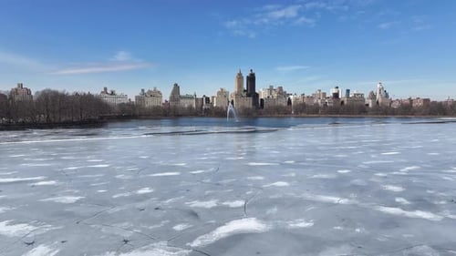 Central Park At Manhattan In New York United States.
