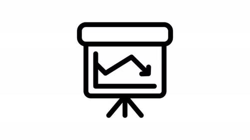 chart line icon animation