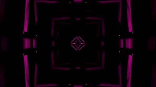 Pink Futuristic Tunnel With Flashing Neon Module Background Vj Loop In 4K
