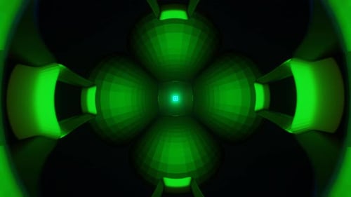 Los destellos hipnóticos crean una danza fascinante en un vibrante bucle de VJ de neón