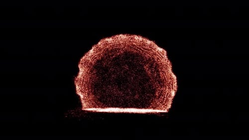 Dynamic Fiery Particle Burst Reveal Transition