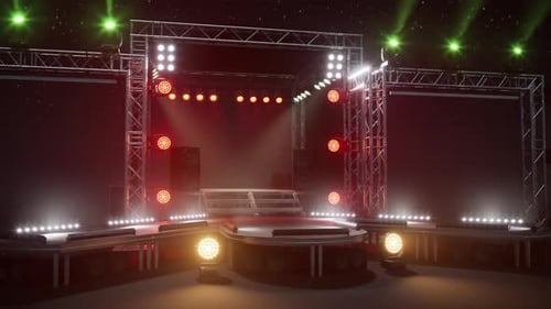 Dynamic Stage Lighting for Concerts and Events Background