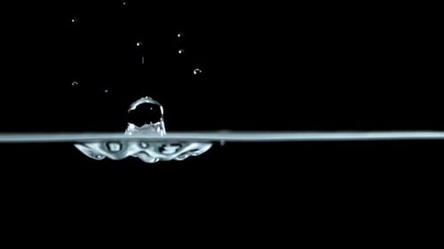Super Slow Motion Water Drop Filmed on a Highspeed Camera at 1000 Fps