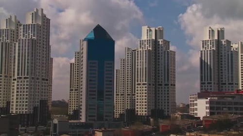 Istanbul panoramic view of skyscrapers