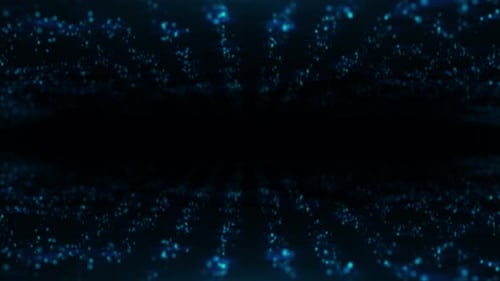 Blue Particle Field 4K