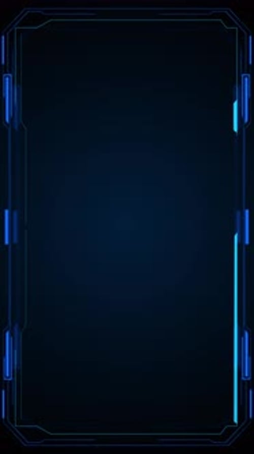 Futuristic HUD frames user interface elements design modern technology control panel screen digital