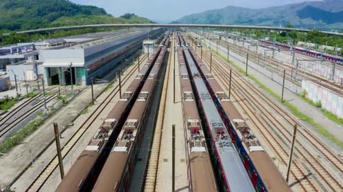 Breathtaking And Bird’s Eye View Of Train Lines
