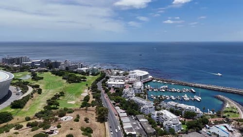 Aerial View of Cape Town's Green Point Area