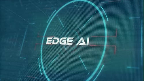 Futuristic Tech Logo Reveal with Digital Grid and Circles