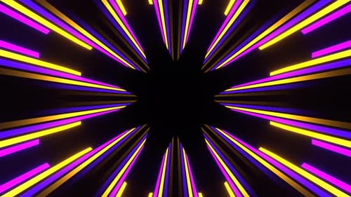 Purple And Yellow Neon Energy Center Background Vj Loop In 4K