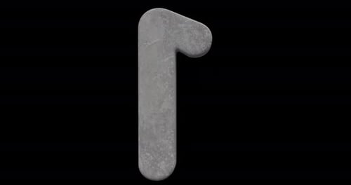 Stone 3D Numbers Loop