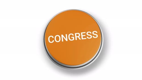 Congress political party Button
