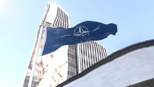 Nato Flag Loop 4K