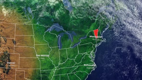 Vermont Zoom Map 2D