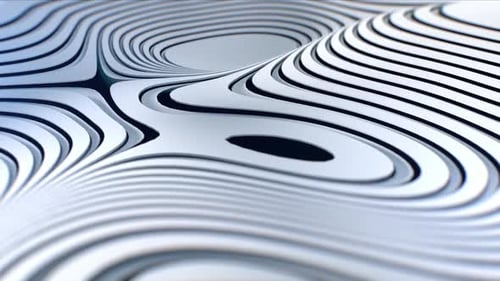 Seamless Loop Modern Fluid Abstract Wave Lines Background