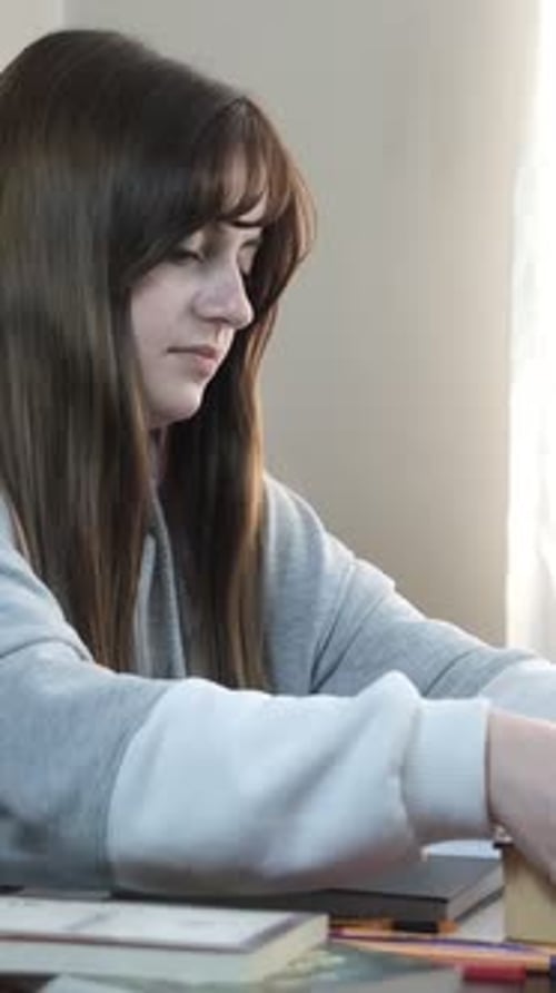 Student Finishing to Study