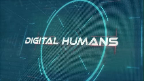 Futuristic Digital Title Reveal with Sci-Fi HUD Interface