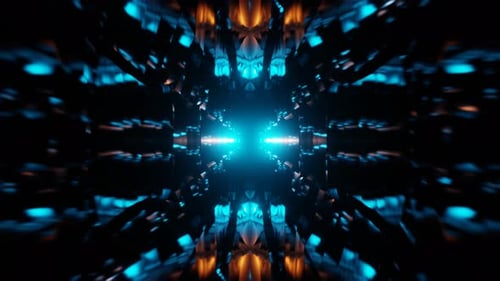 fundo de ficção científica espacial digital vj loop