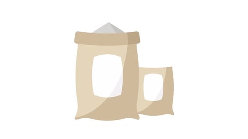 Animated Sacks of Grain or Flour for Agriculture Projects