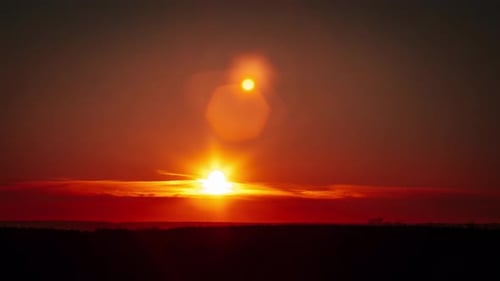 Majestic Sunrise Over the Horizon