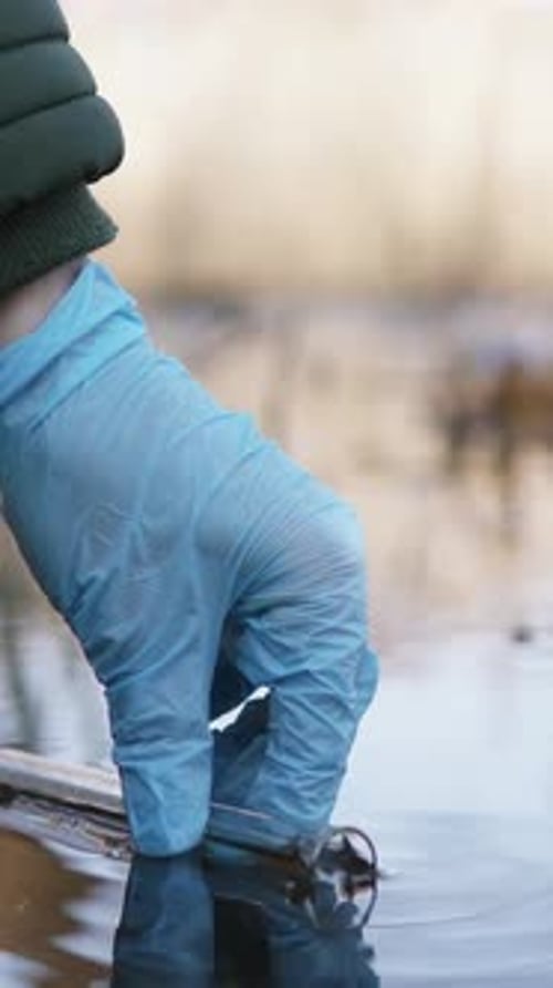 Water Sample Collection in Test Tube for Analysis