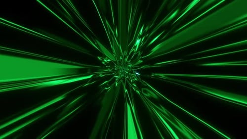 Abstract Green Line Tunnel
